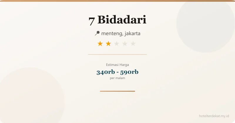 7 Bidadari - Hotel 2 bintang di menteng, jakarta