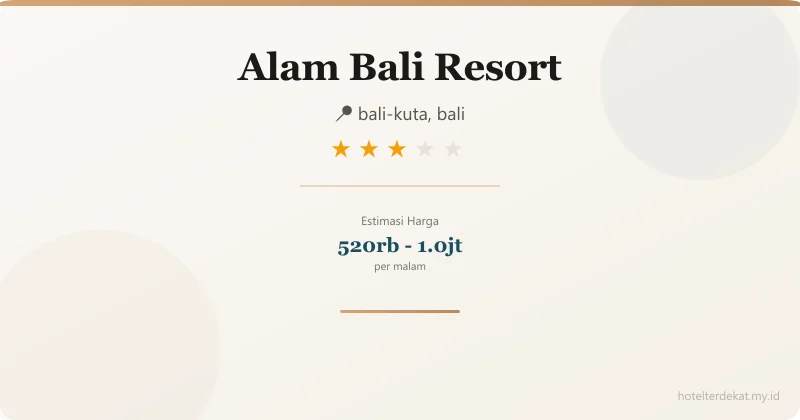 Alam Bali Resort - Hotel 3 bintang di bali-kuta, bali
