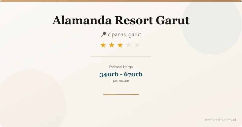 Alamanda Resort Garut - Hotel 3 bintang di cipanas, garut