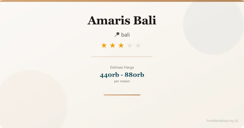 Amaris Bali - Hotel 3 bintang di bali