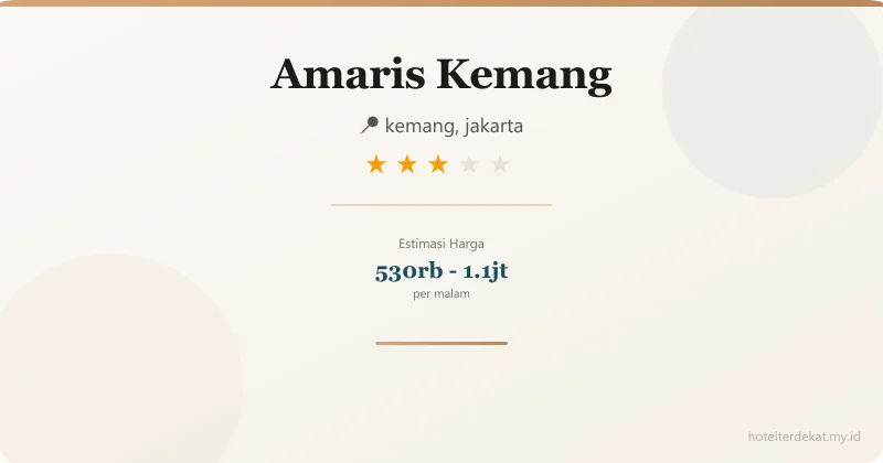 Amaris  Kemang - Hotel 3 bintang di kemang, jakarta