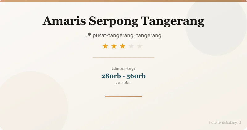Amaris  Serpong Tangerang - Hotel 3 bintang di pusat-tangerang, tangerang