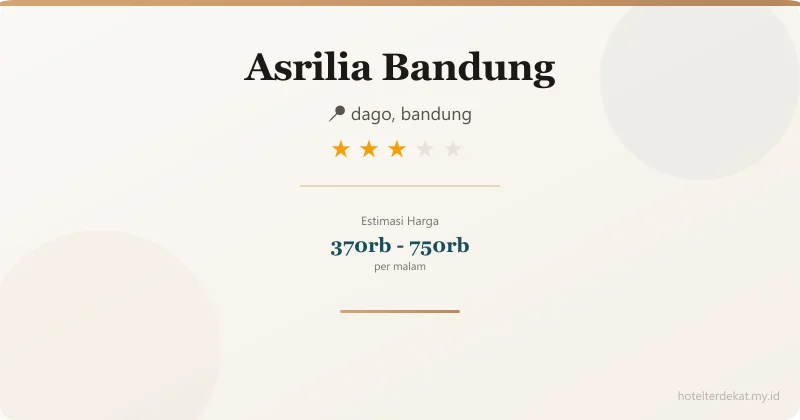 Asrilia Bandung - Hotel 3 bintang di dago, bandung