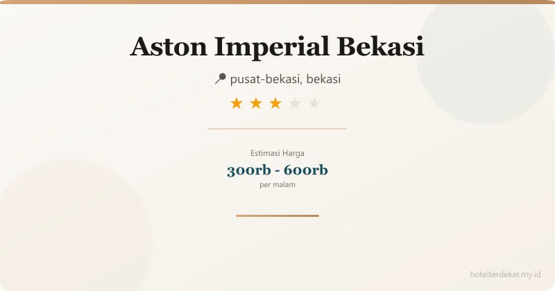Aston Imperial Bekasi - Hotel 3 bintang di pusat-bekasi, bekasi