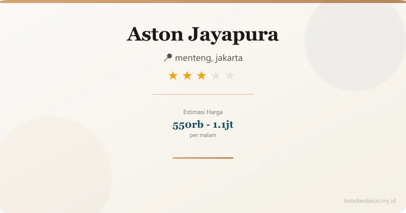 Aston  Jayapura - Hotel 3 bintang di menteng, jakarta