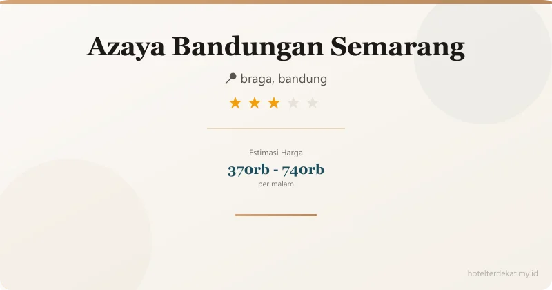 Azaya Bandungan Semarang - Hotel 3 bintang di braga, bandung