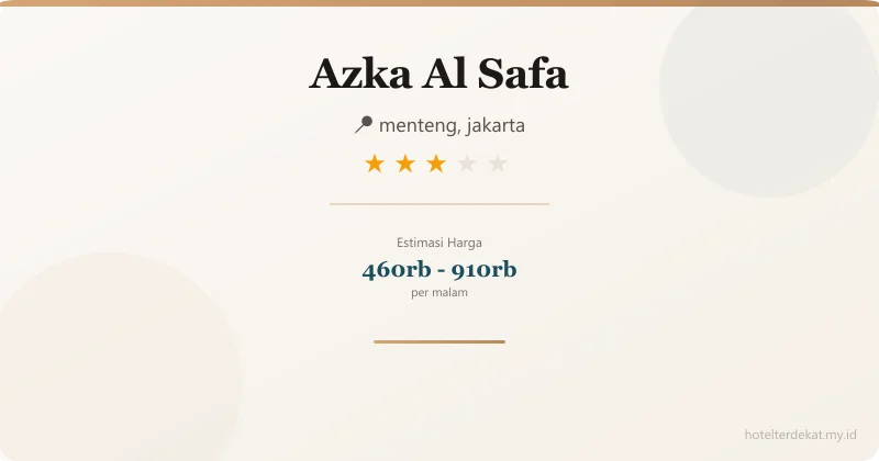 Azka Al Safa - Hotel 3 bintang di menteng, jakarta