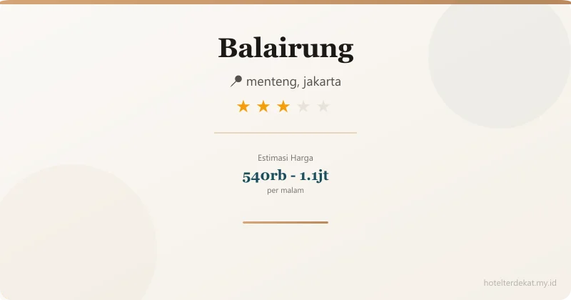 Balairung - Hotel 3 bintang di menteng, jakarta