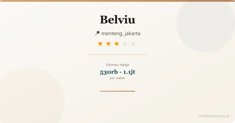 Belviu - Hotel 3 bintang di menteng, jakarta
