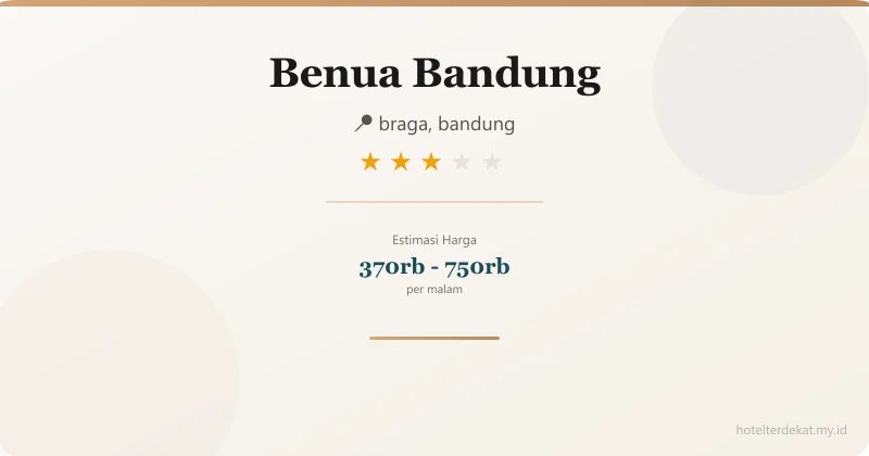 Benua Bandung - Hotel 3 bintang di braga, bandung