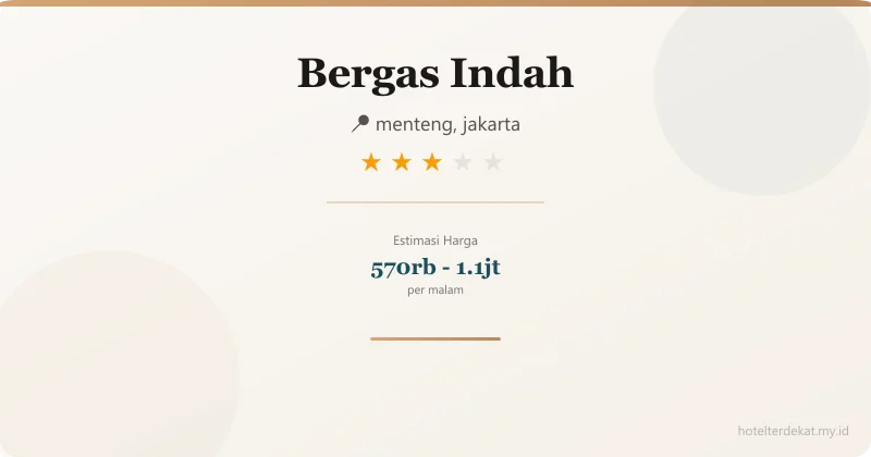Bergas Indah - Hotel 3 bintang di menteng, jakarta