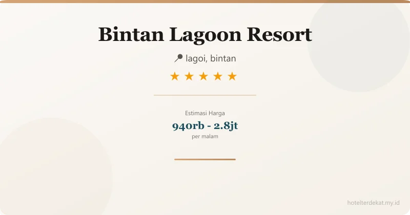 Bintan Lagoon Resort - Hotel 5 bintang di lagoi, bintan