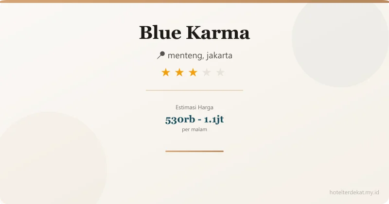 Blue Karma - Hotel 3 bintang di menteng, jakarta