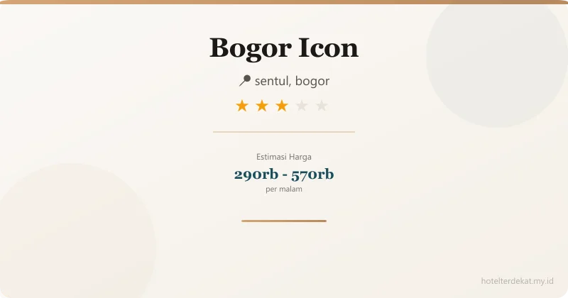 Bogor Icon - Hotel 3 bintang di sentul, bogor