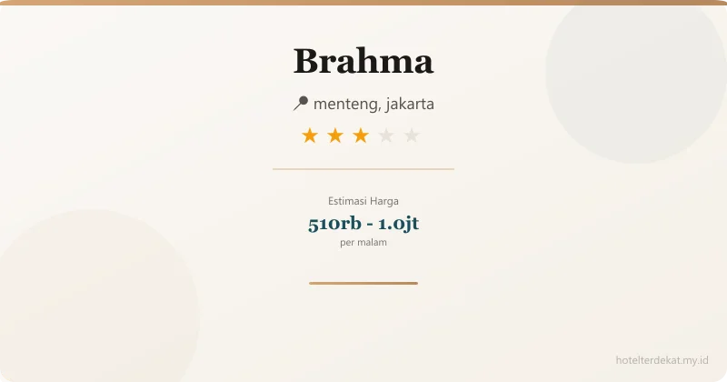 Brahma - Hotel 3 bintang di menteng, jakarta