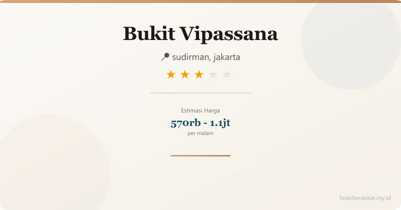 Bukit Vipassana - Hotel 3 bintang di sudirman, jakarta