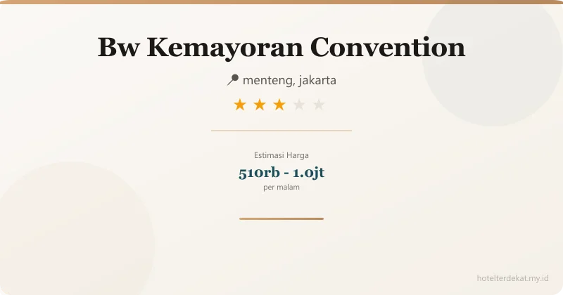 Bw Kemayoran Convention - Hotel 3 bintang di menteng, jakarta