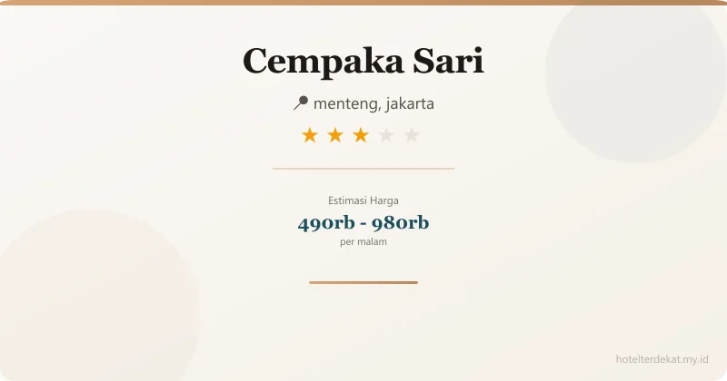 Cempaka Sari - Hotel 3 bintang di menteng, jakarta