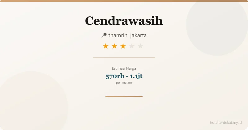 Cendrawasih - Hotel 3 bintang di thamrin, jakarta
