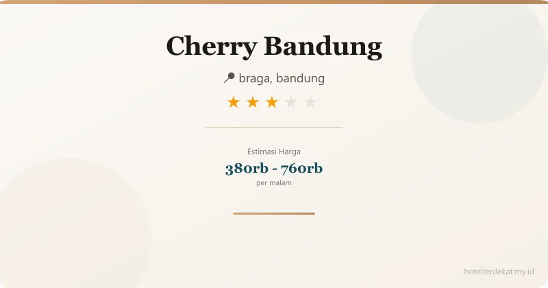 Cherry Bandung - Hotel 3 bintang di braga, bandung