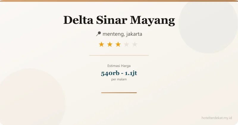 Delta Sinar Mayang - Hotel 3 bintang di menteng, jakarta