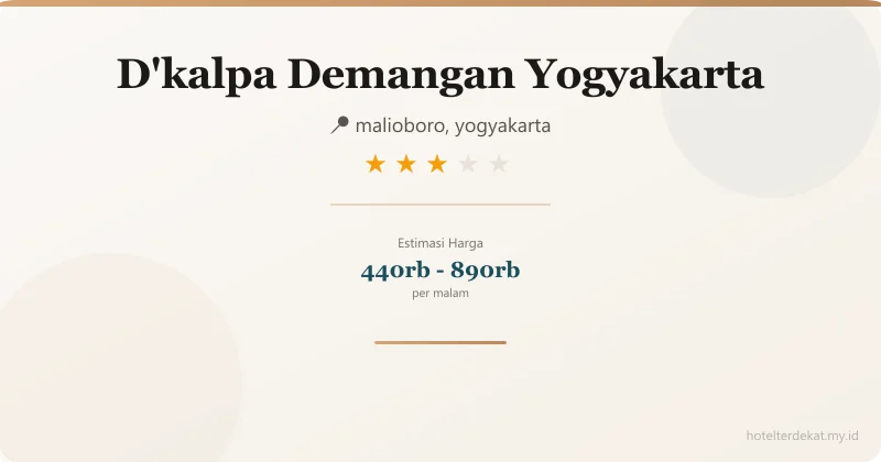 - Hotel 3 bintang di malioboro, yogyakarta