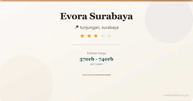 Evora  Surabaya - Hotel 3 bintang di tunjungan, surabaya