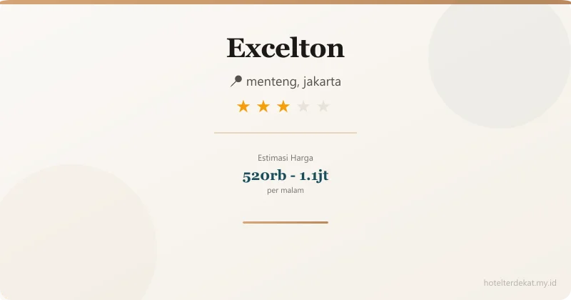 Excelton - Hotel 3 bintang di menteng, jakarta