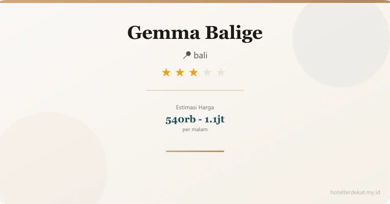 Gemma  Balige - Hotel 3 bintang di bali