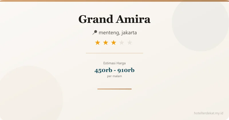 Grand Amira - Hotel 3 bintang di menteng, jakarta