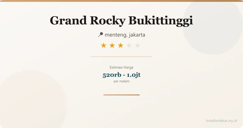 Grand Rocky Bukittinggi - Hotel 3 bintang di menteng, jakarta