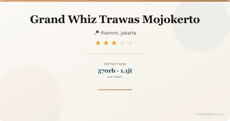 Grand Whiz  Trawas Mojokerto - Hotel 3 bintang di thamrin, jakarta