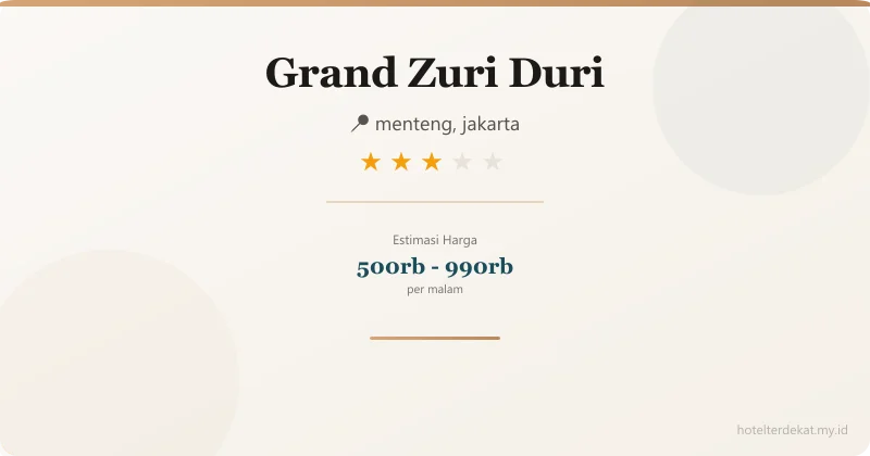 Grand Zuri Duri - Hotel 3 bintang di menteng, jakarta