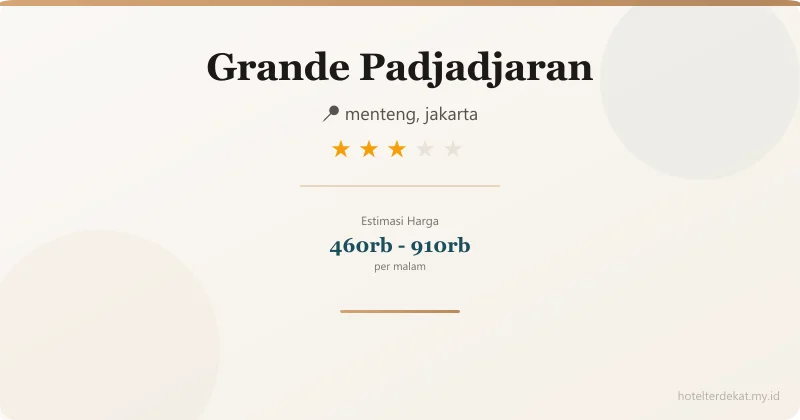 Grande Padjadjaran - Hotel 3 bintang di menteng, jakarta