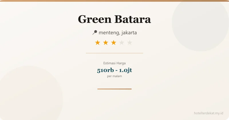 Green Batara - Hotel 3 bintang di menteng, jakarta