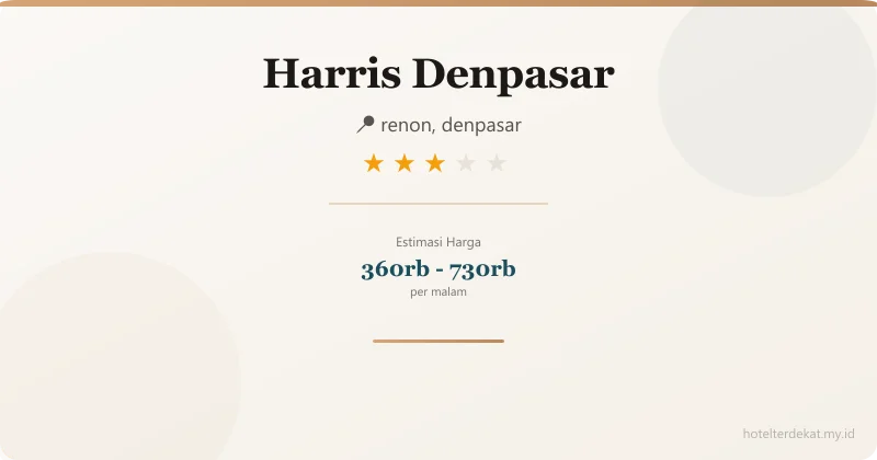 Harris Denpasar - Hotel 3 bintang di renon, denpasar