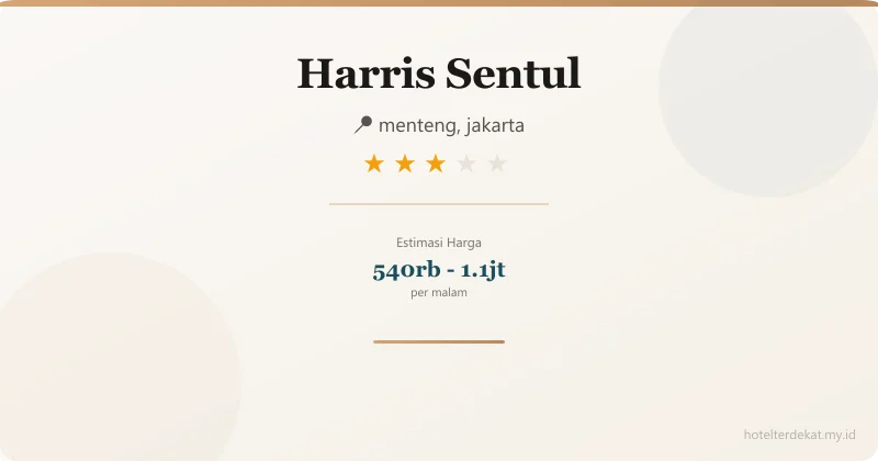 Harris Sentul - Hotel 3 bintang di menteng, jakarta