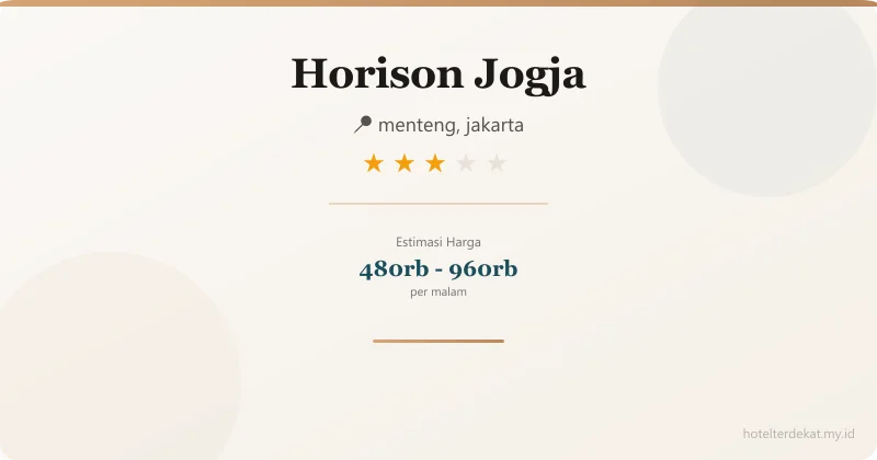 Horison Jogja - Hotel 3 bintang di menteng, jakarta