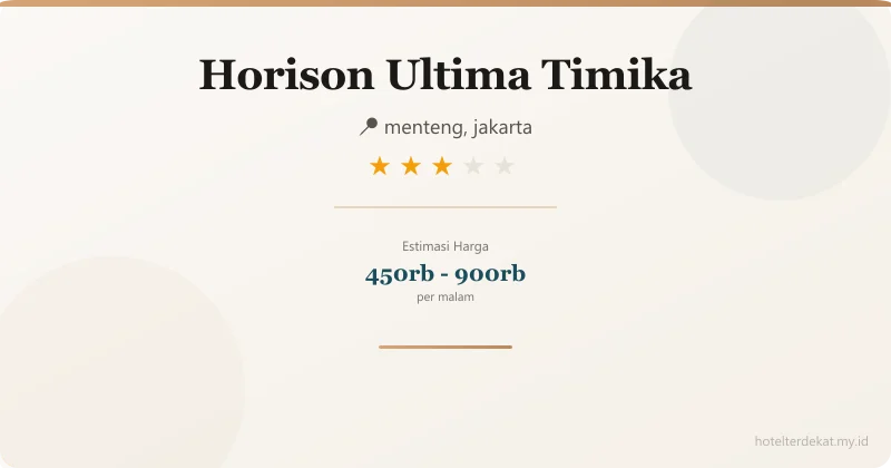 Horison Ultima Timika - Hotel 3 bintang di menteng, jakarta