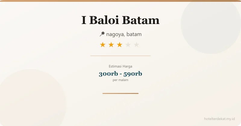 I Baloi Batam - Hotel 3 bintang di nagoya, batam
