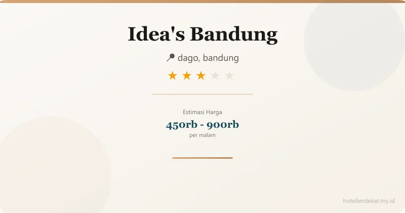 - Hotel 3 bintang di dago, bandung