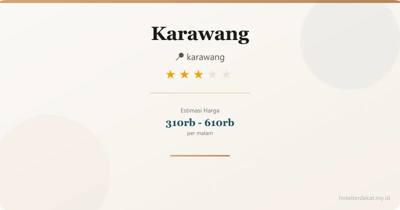 Karawang - Hotel 3 bintang di karawang