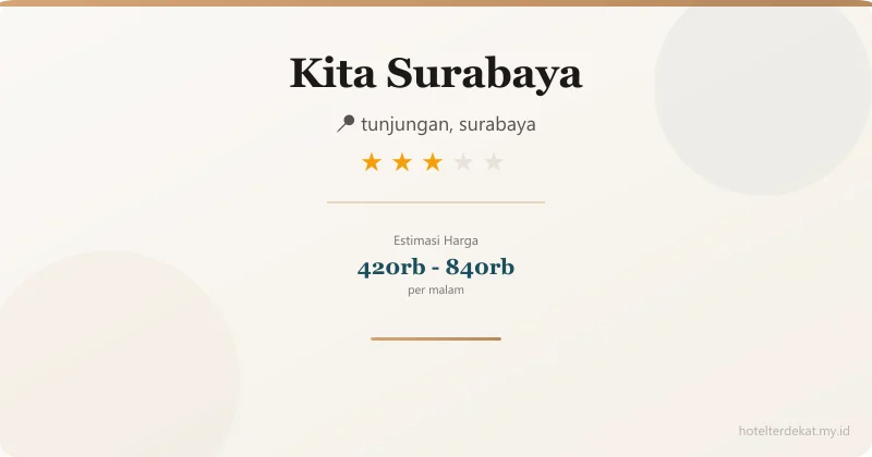 Kita Surabaya - Hotel 3 bintang di tunjungan, surabaya