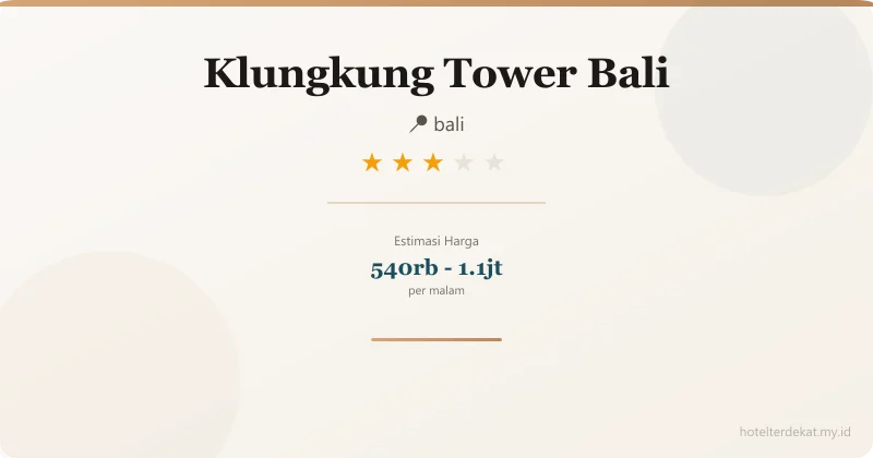 Klungkung Tower  Bali - Hotel 3 bintang di bali