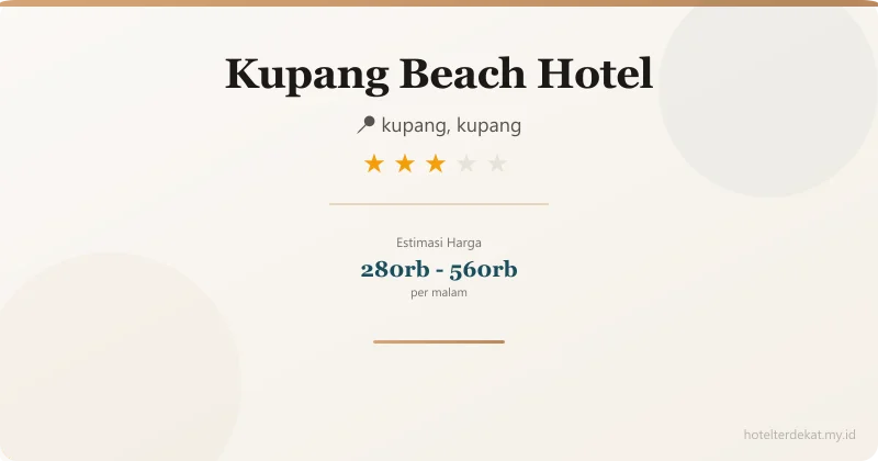 Kupang Beach Hotel - Hotel 3 bintang di kupang, kupang