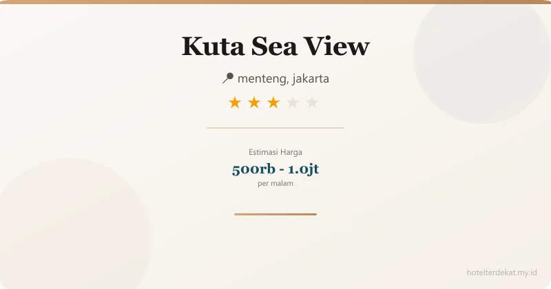 Kuta Sea View - Hotel 3 bintang di menteng, jakarta