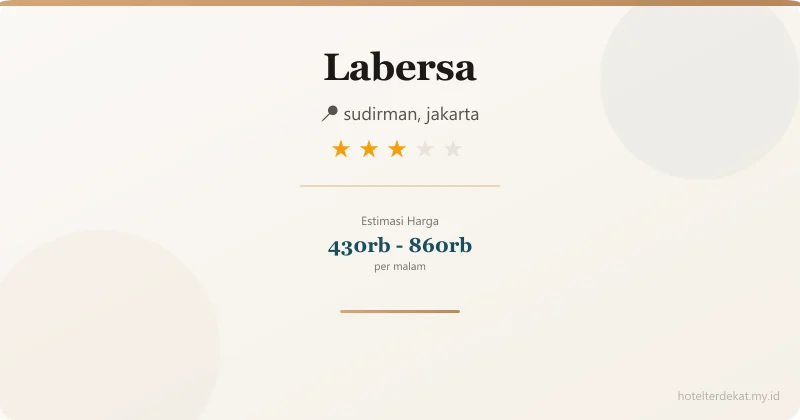 Labersa - Hotel 3 bintang di sudirman, jakarta