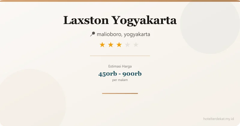 Laxston Yogyakarta - Hotel 3 bintang di malioboro, yogyakarta