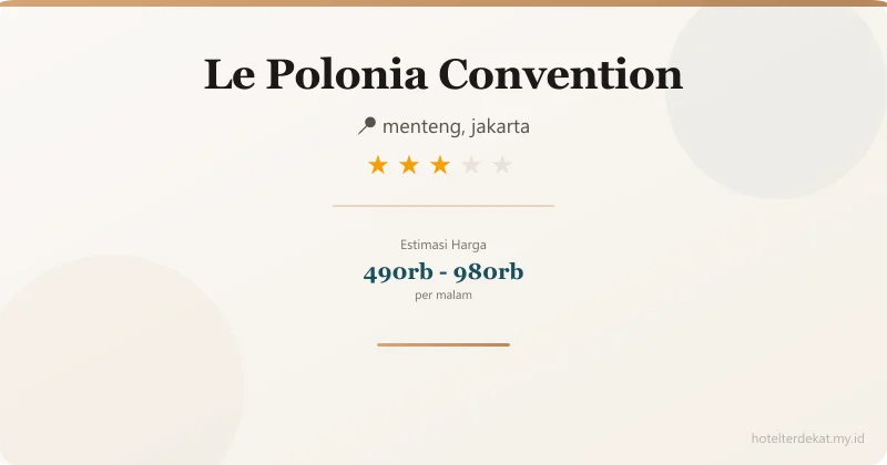 Le Polonia Convention - Hotel 3 bintang di menteng, jakarta