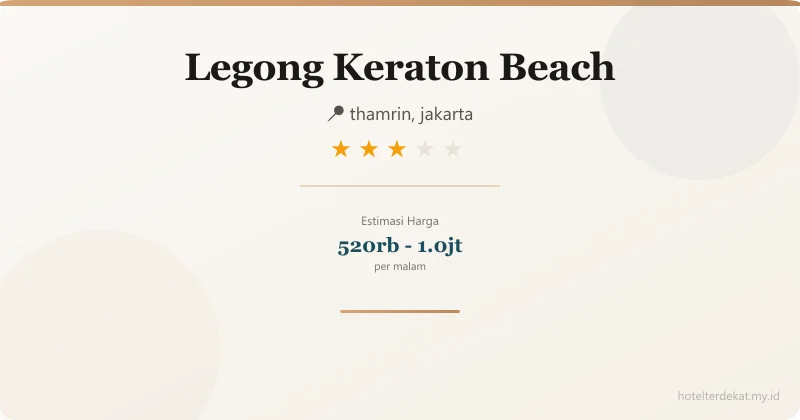 Legong Keraton Beach - Hotel 3 bintang di thamrin, jakarta